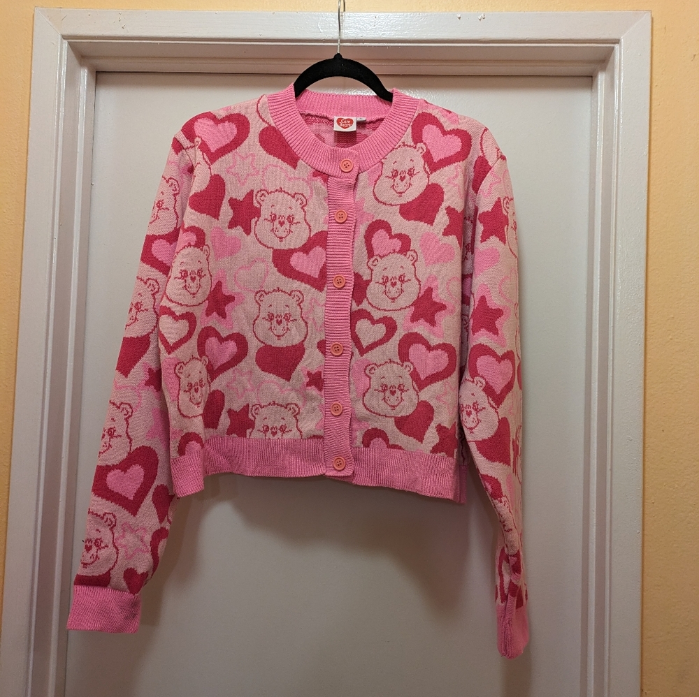Care Bears Sweater crop pink sz 2xl - Picture 8 of 9